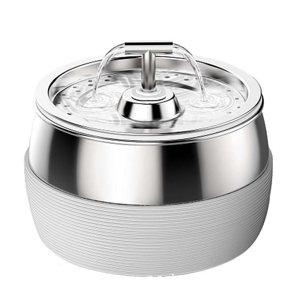 Stainless steel pet water fountain for cats and dogs