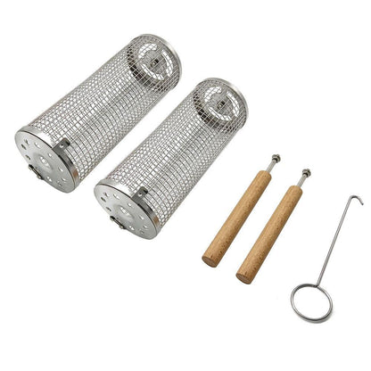 Stainless Steel Portable Barbecue Grill Cylinder