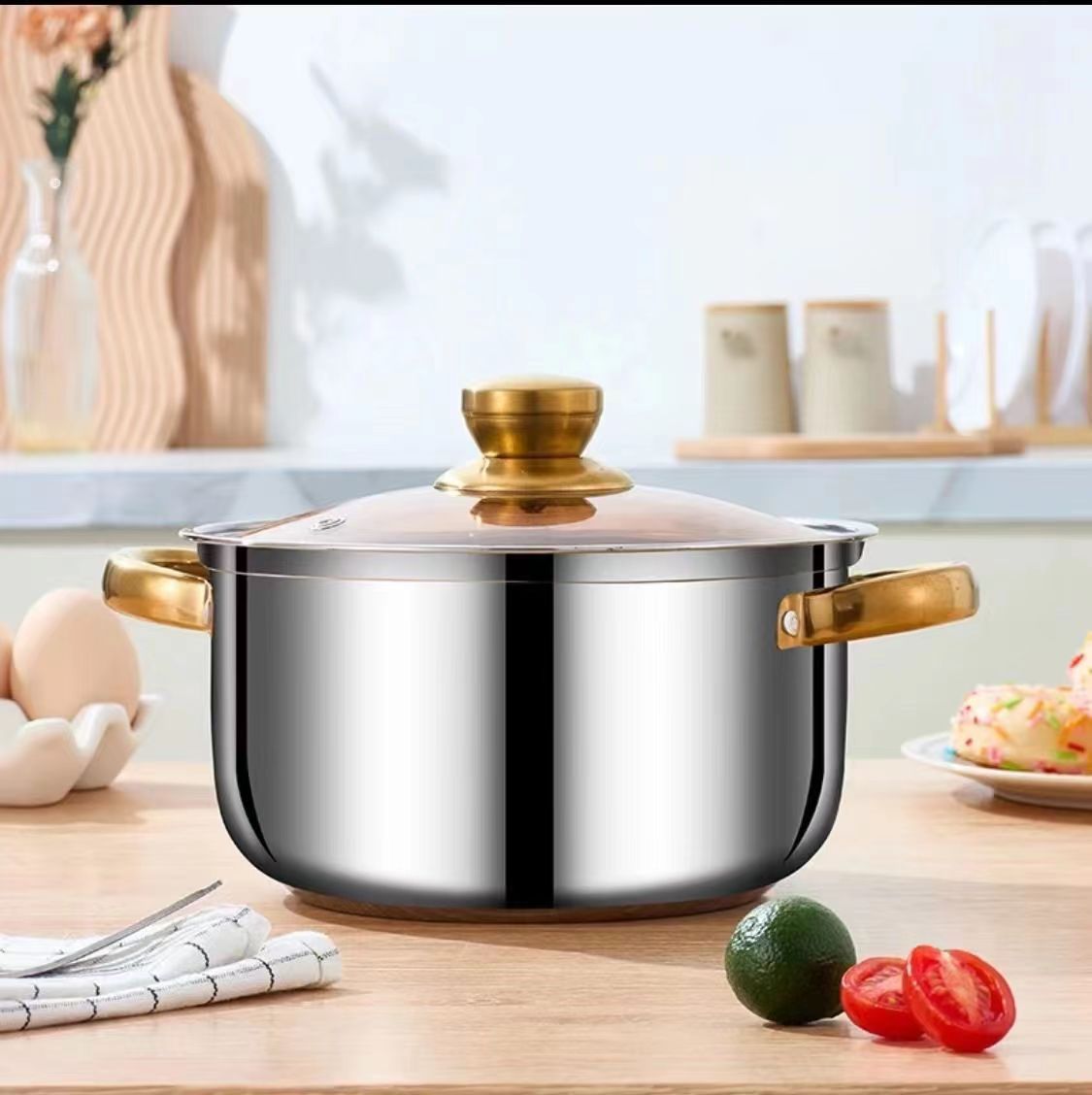 stainless steel pot