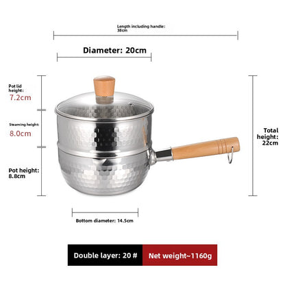 stainless steel pot