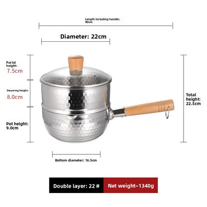 stainless steel pot