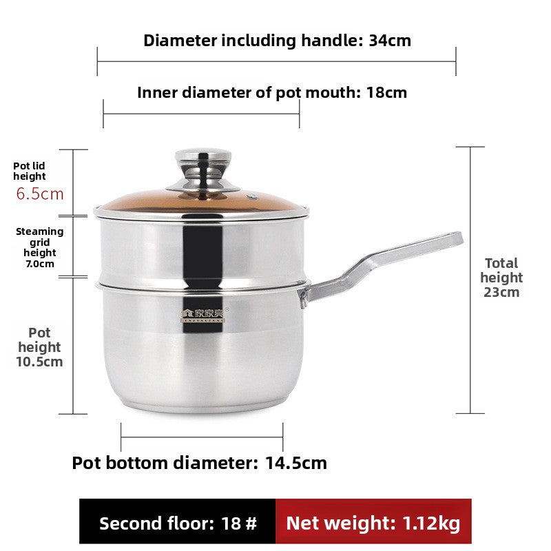 stainless steel pot