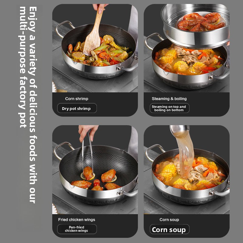 Stainless steel pot