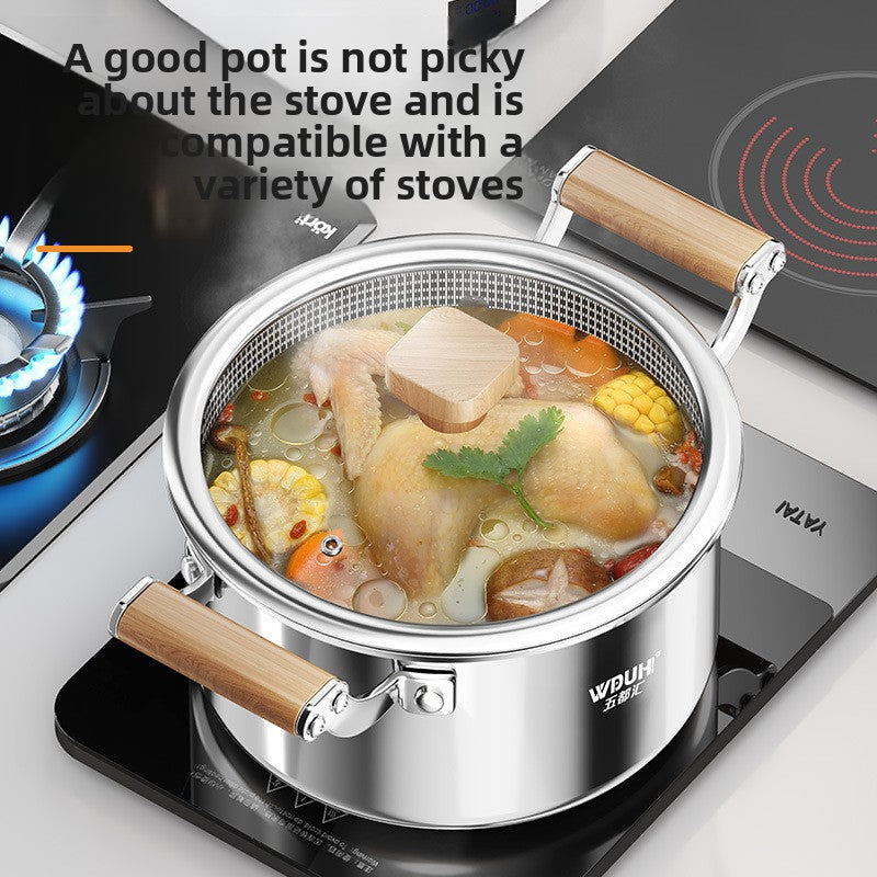 stainless steel pot