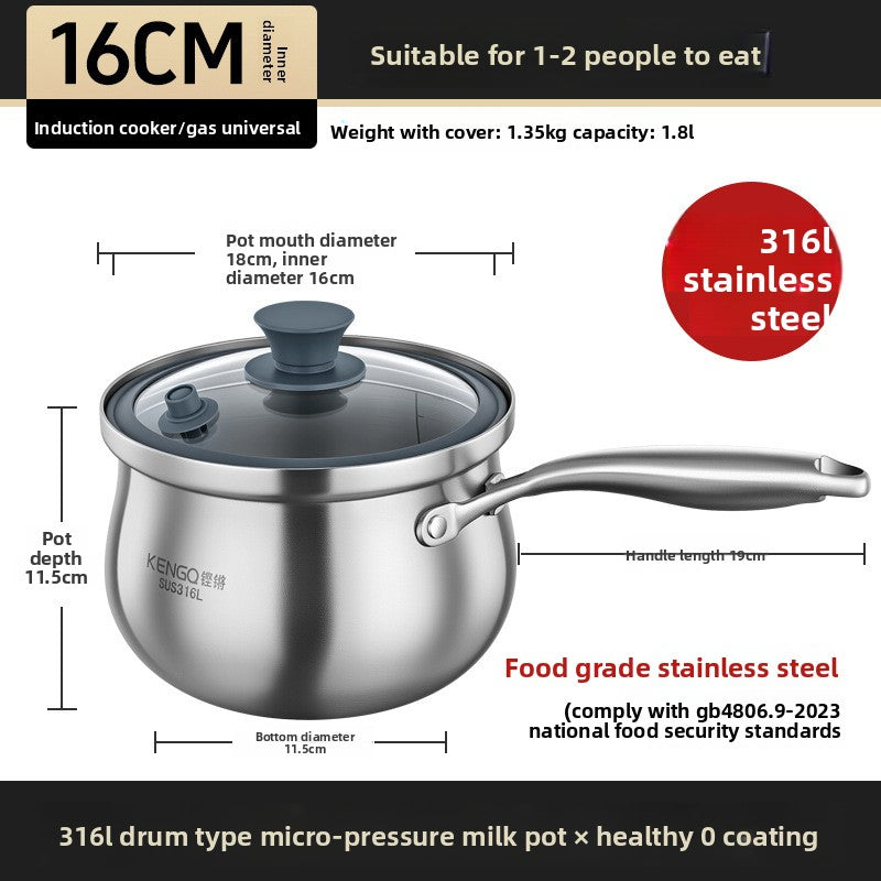 Stainless steel pot