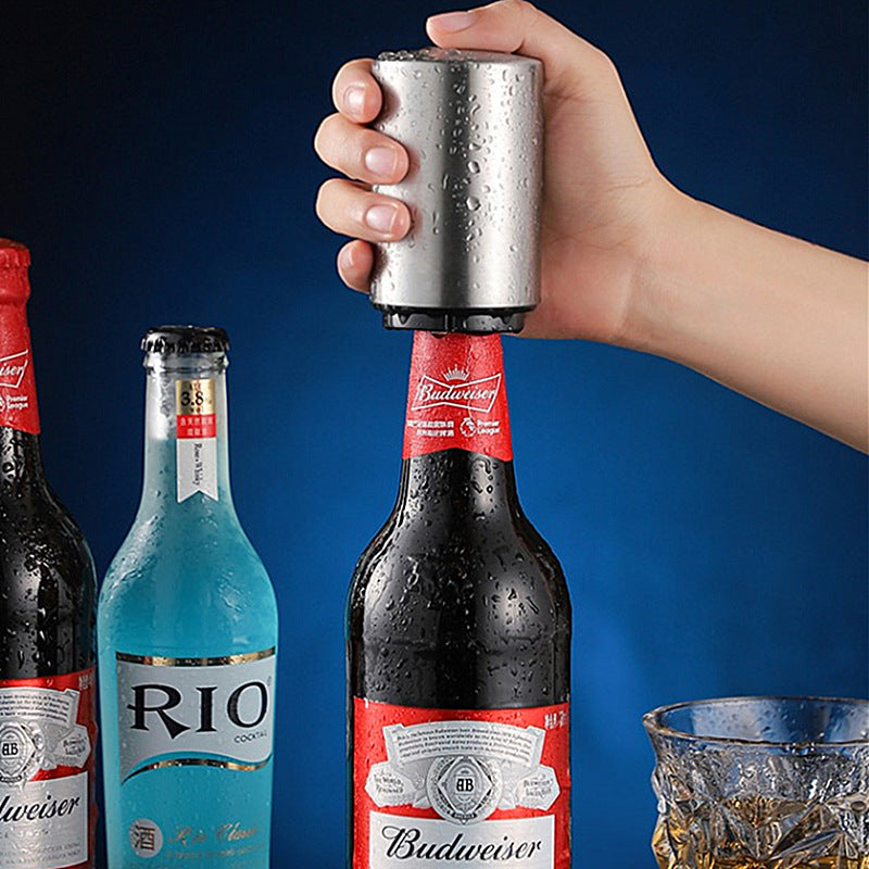 Stainless Steel Press Type Bottle Opener