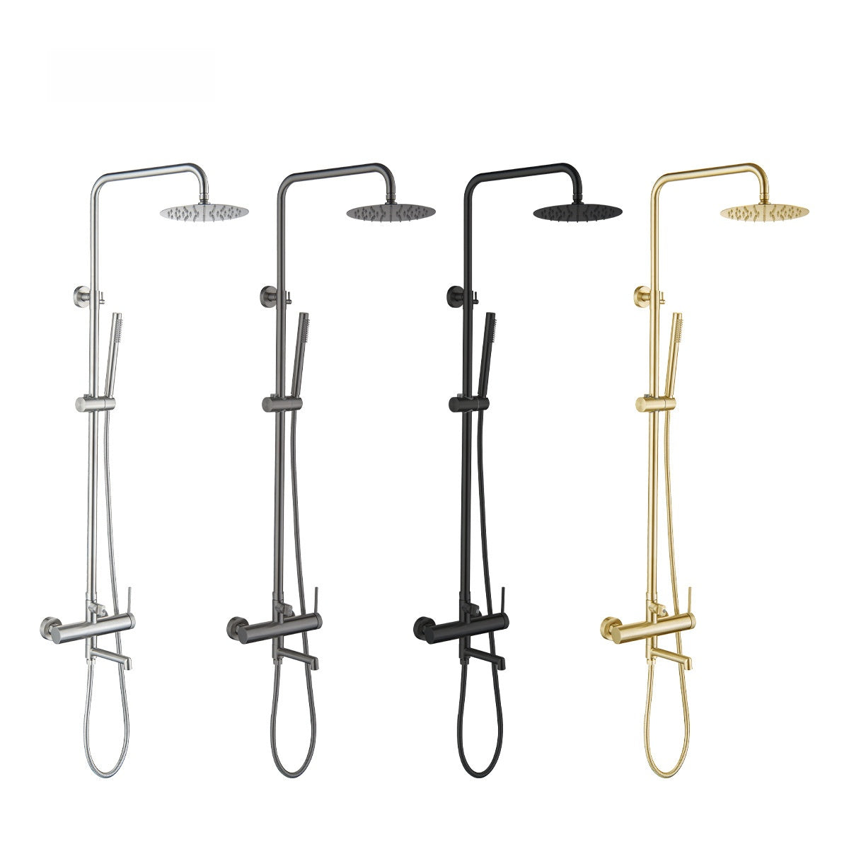 Stainless Steel Pressurized Shower Head Set