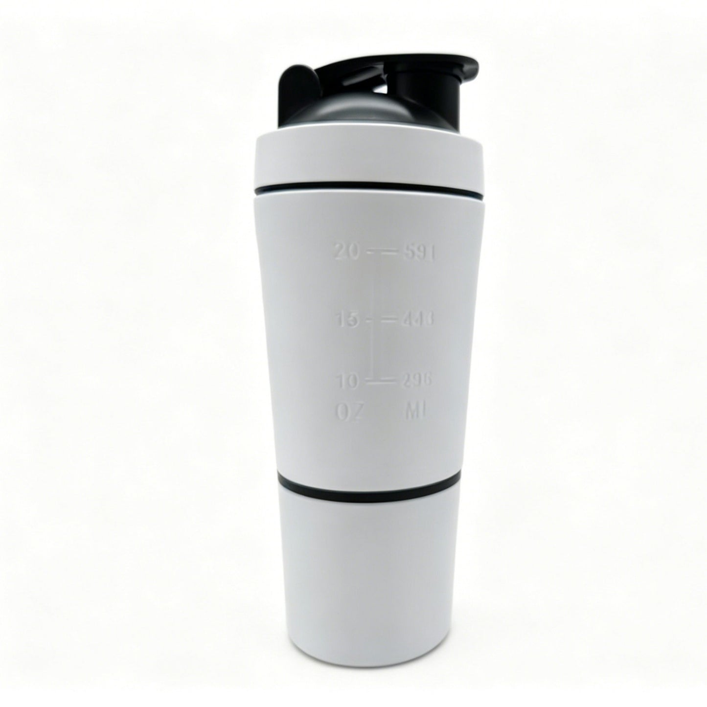 Stainless Steel Protein Shaker Cup with Powder Container