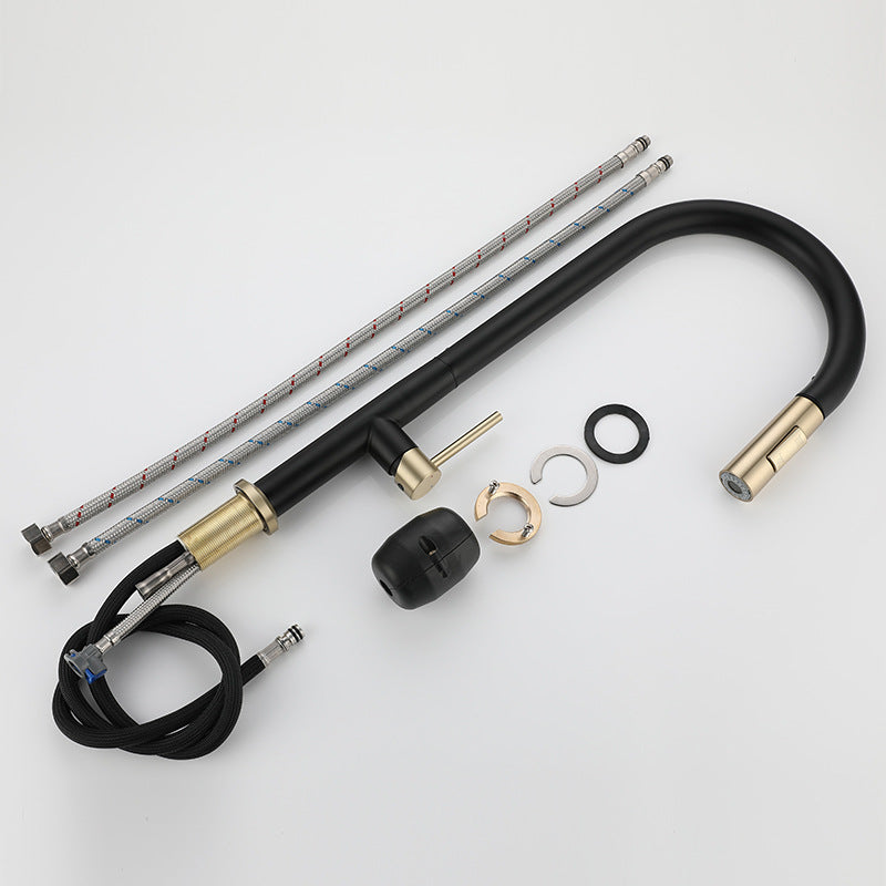 Stainless Steel Pull-Out Kitchen Faucet