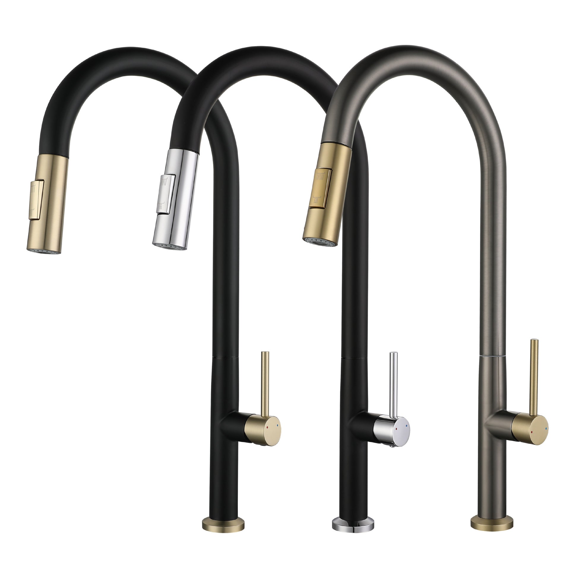 Stainless Steel Pull-Out Kitchen Faucet