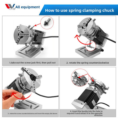 Stainless Steel Quick Chuck Laser Marking Laser Engraving Machine