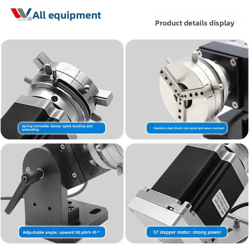 Stainless Steel Quick Chuck Laser Marking Laser Engraving Machine