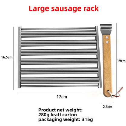 Stainless Steel Removable Rollable Sausage Grill Hot Dog Barbecue Grill Set