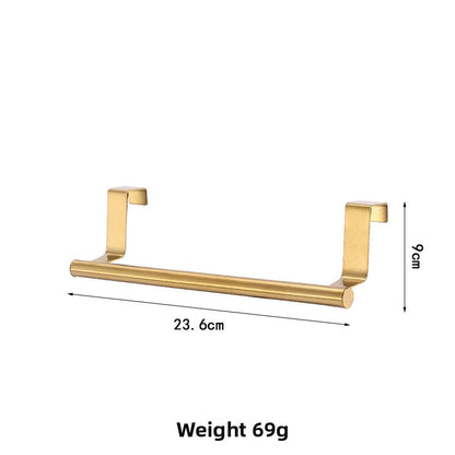 Stainless Steel Retractable Towel Rack with Hooks
