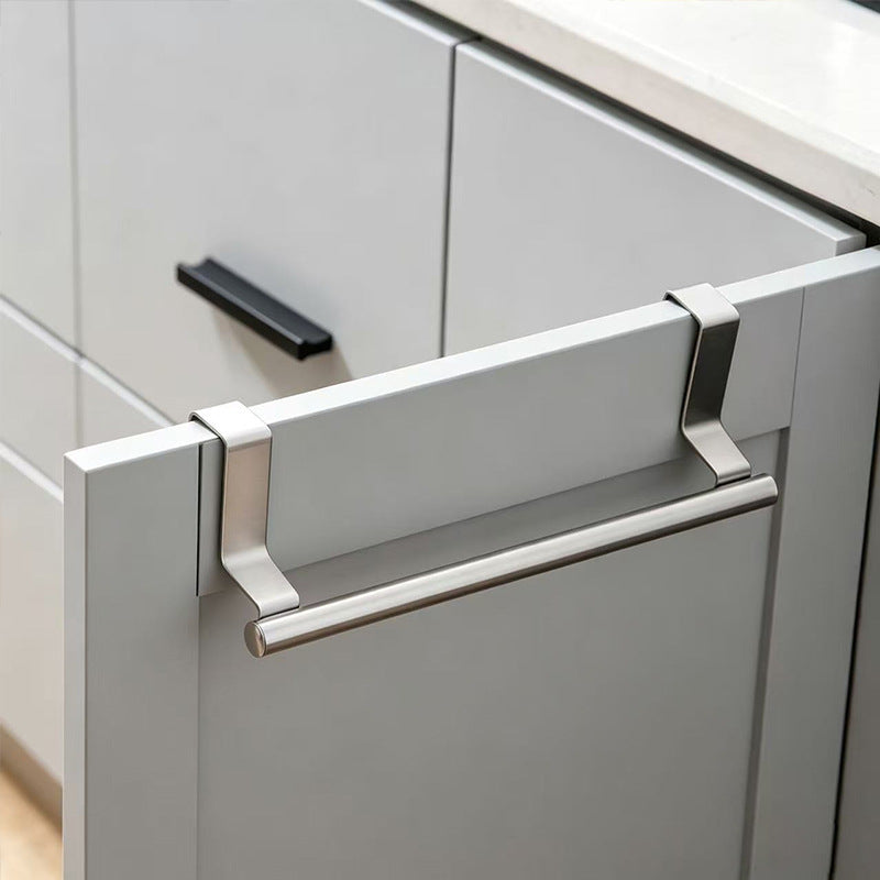 Stainless Steel Retractable Towel Rack with Hooks