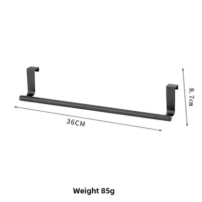 Stainless Steel Retractable Towel Rack with Hooks