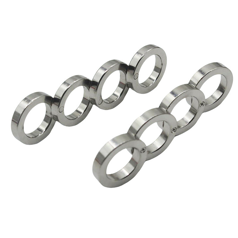 Stainless Steel Ring Knuckle Duster Self-Defense Weapon
