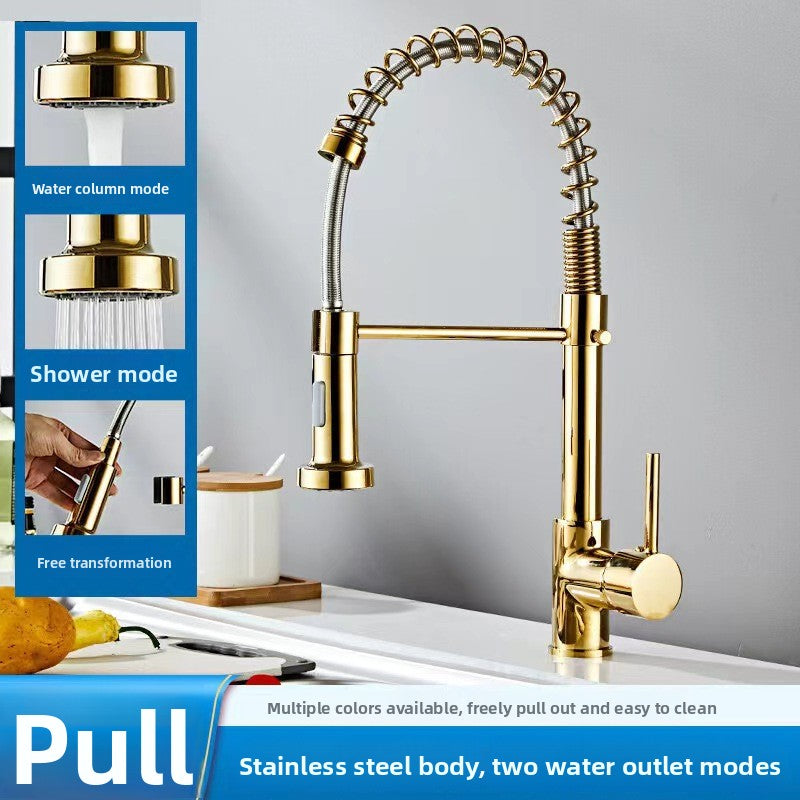 Stainless Steel Rotatable Kitchen Sink Faucet