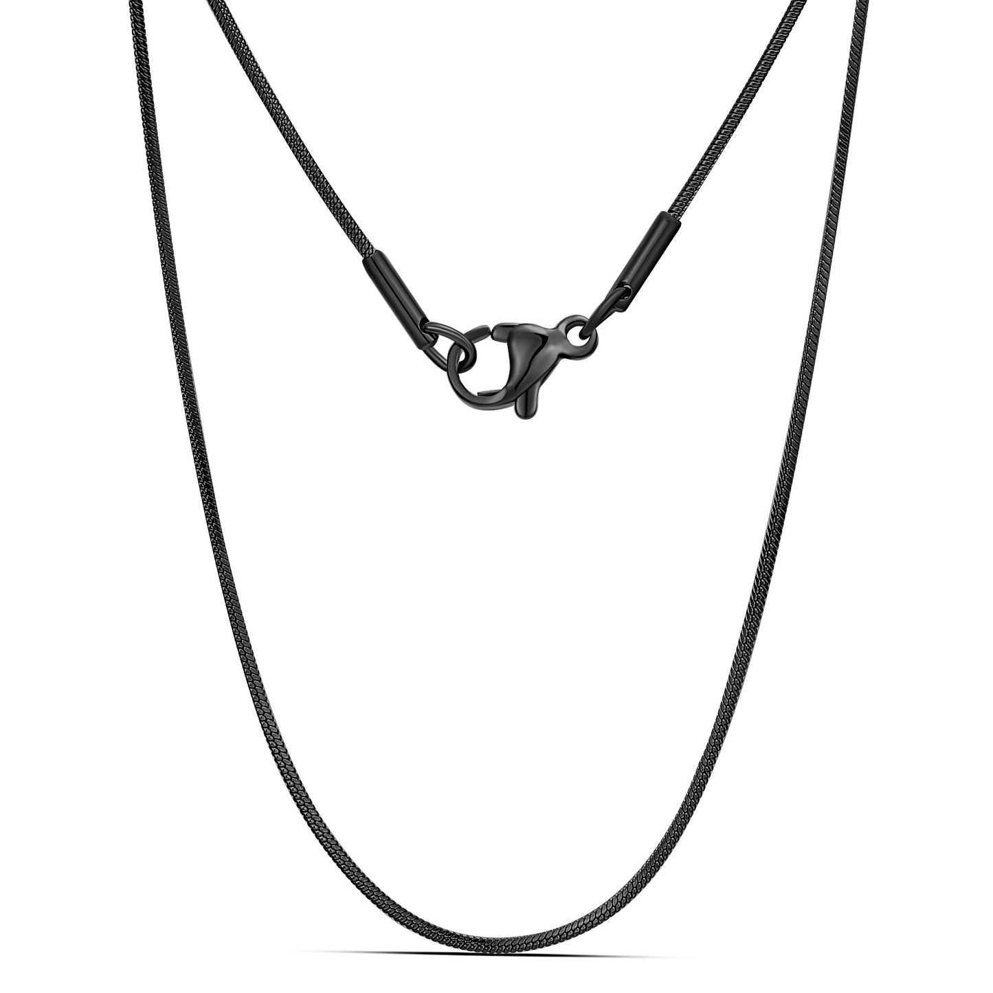 Stainless Steel Round Snake Chain Necklace
