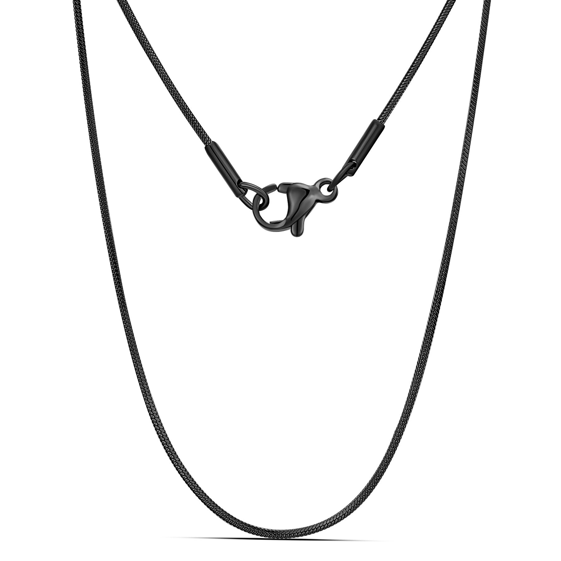 Stainless Steel Round Snake Chain Necklace