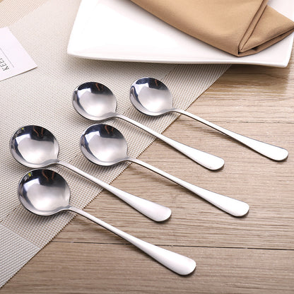 Stainless steel round spoon