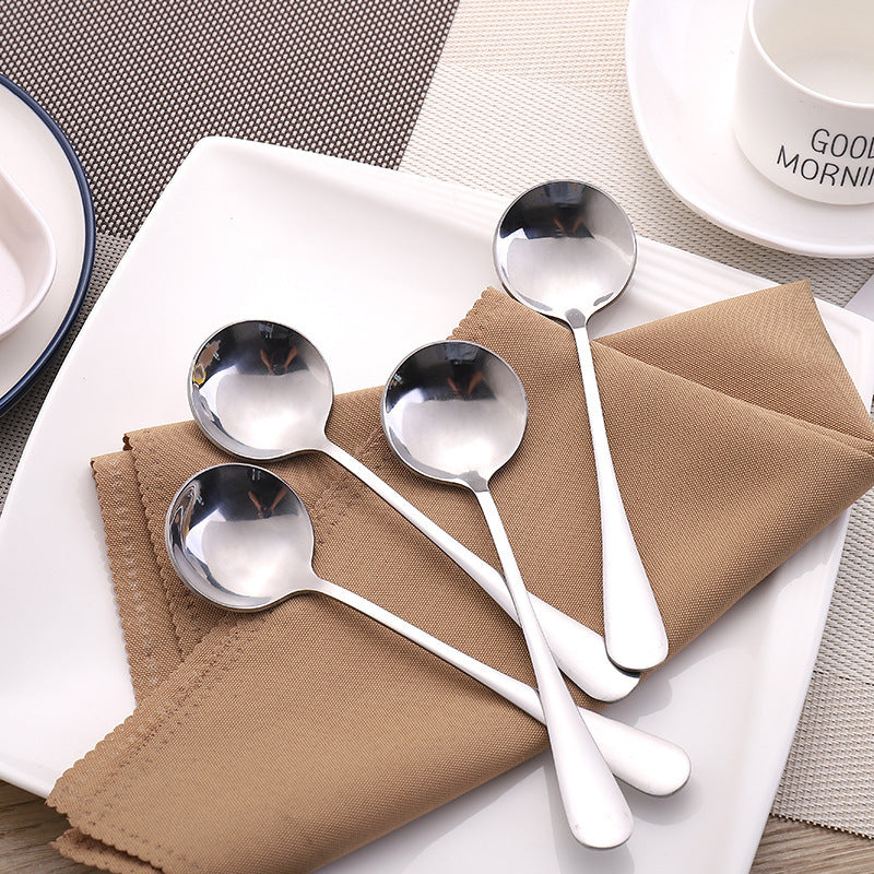 Stainless steel round spoon