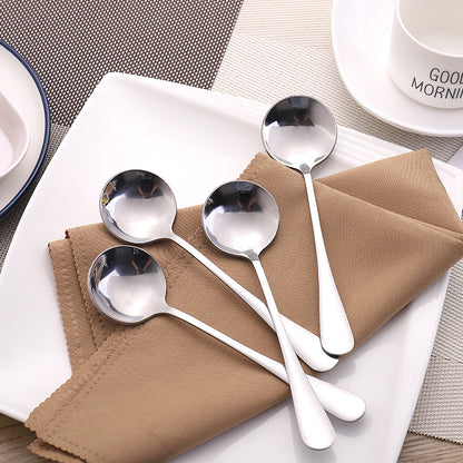 Stainless steel round spoon