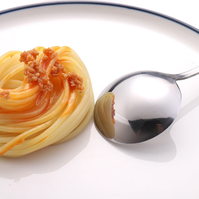 Stainless steel round spoon