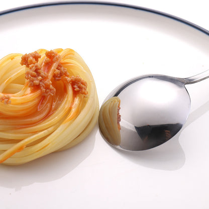 Stainless steel round spoon