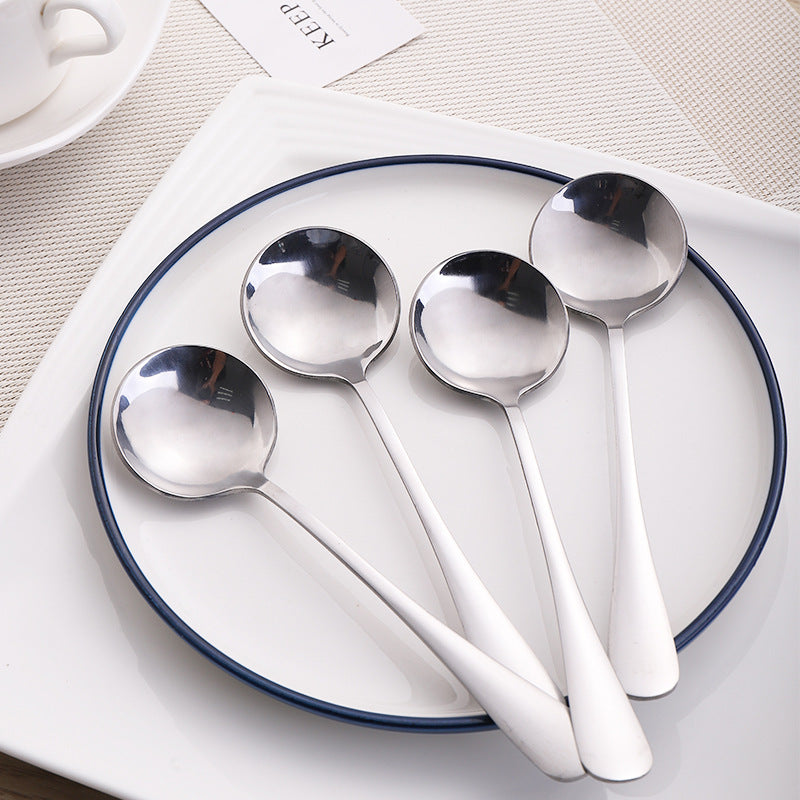 Stainless steel round spoon