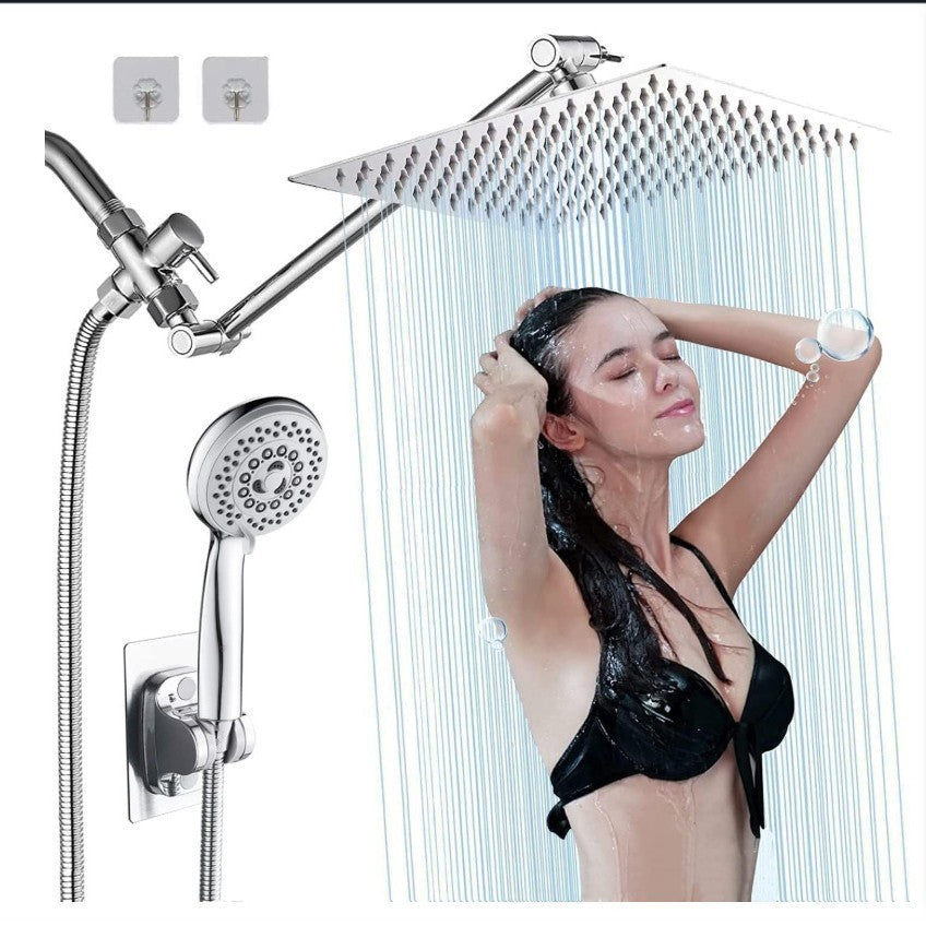 Stainless Steel Shower Set with 8 Functions