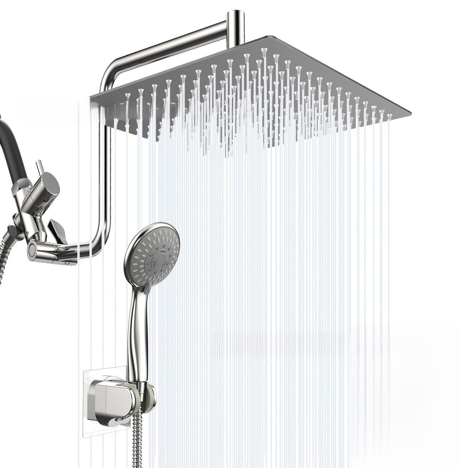 Stainless Steel Shower Set with 8 Functions