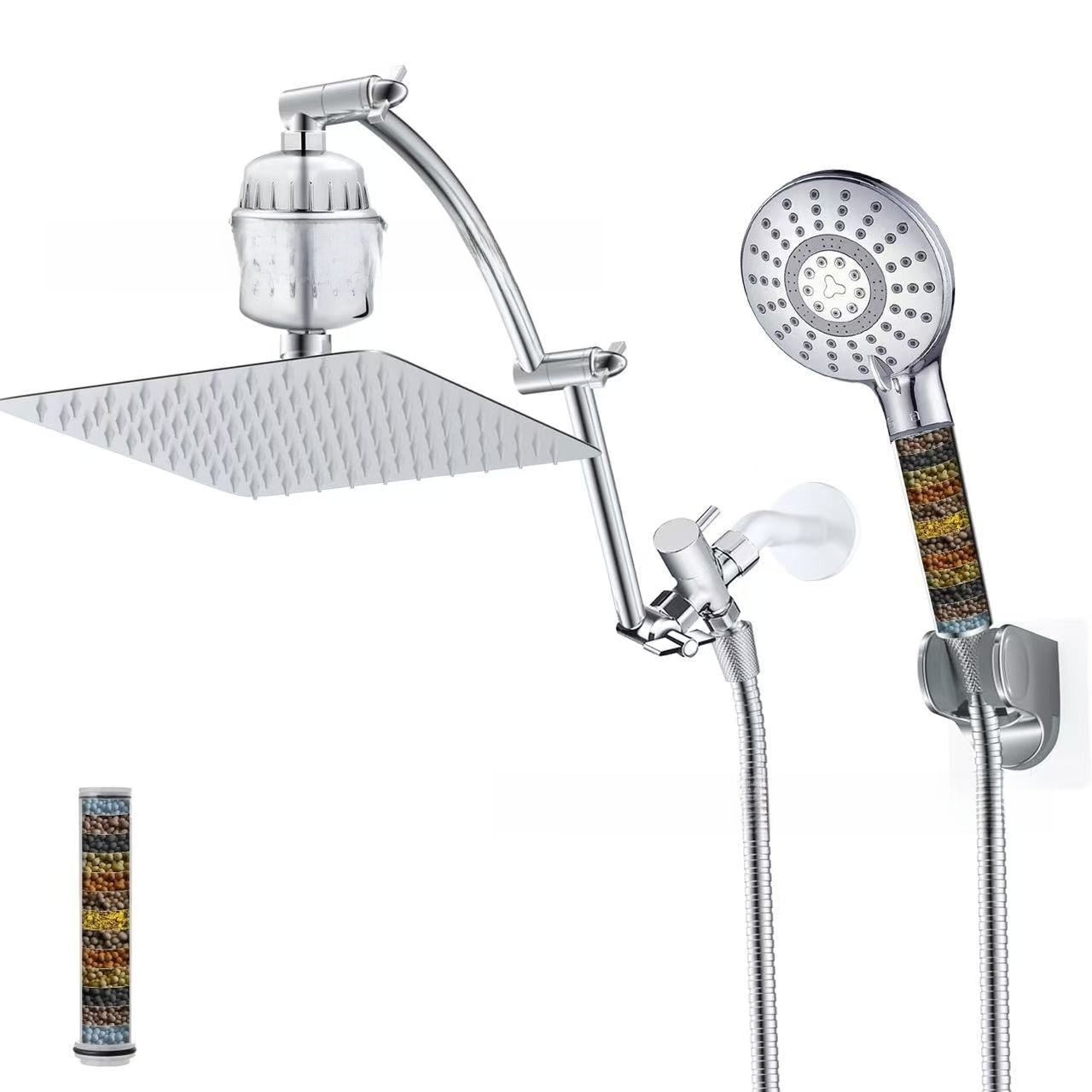 Stainless Steel Shower Set with 8 Functions