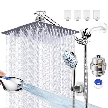 Stainless Steel Shower Set with 8 Functions