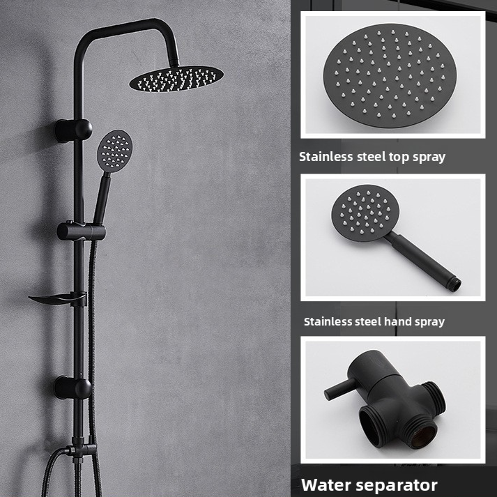 Stainless Steel Shower Set with Adjustable Spray