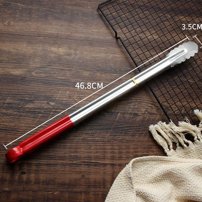 Stainless Steel Silicone Handle Food Clips