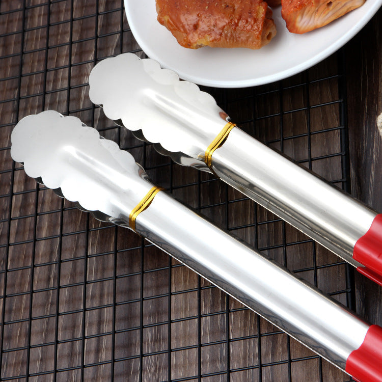 Stainless Steel Silicone Handle Food Clips