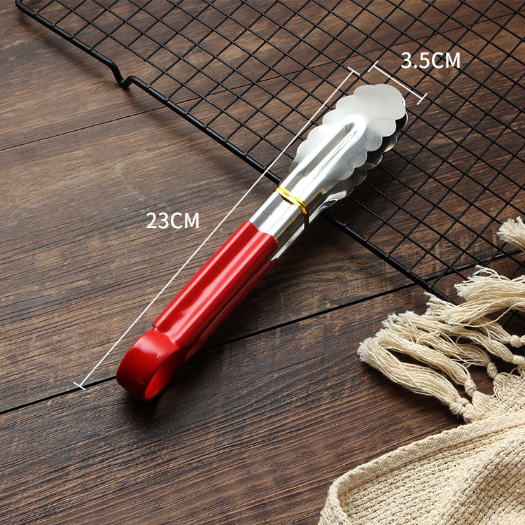 Stainless Steel Silicone Handle Food Clips