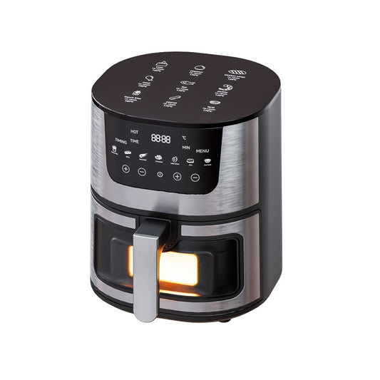Stainless Steel Smart Visual Air Fryer