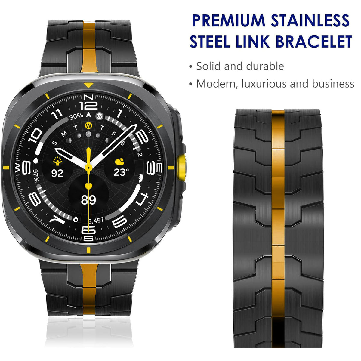 Stainless Steel Smart Watch Strap for Samsung Galaxy Series