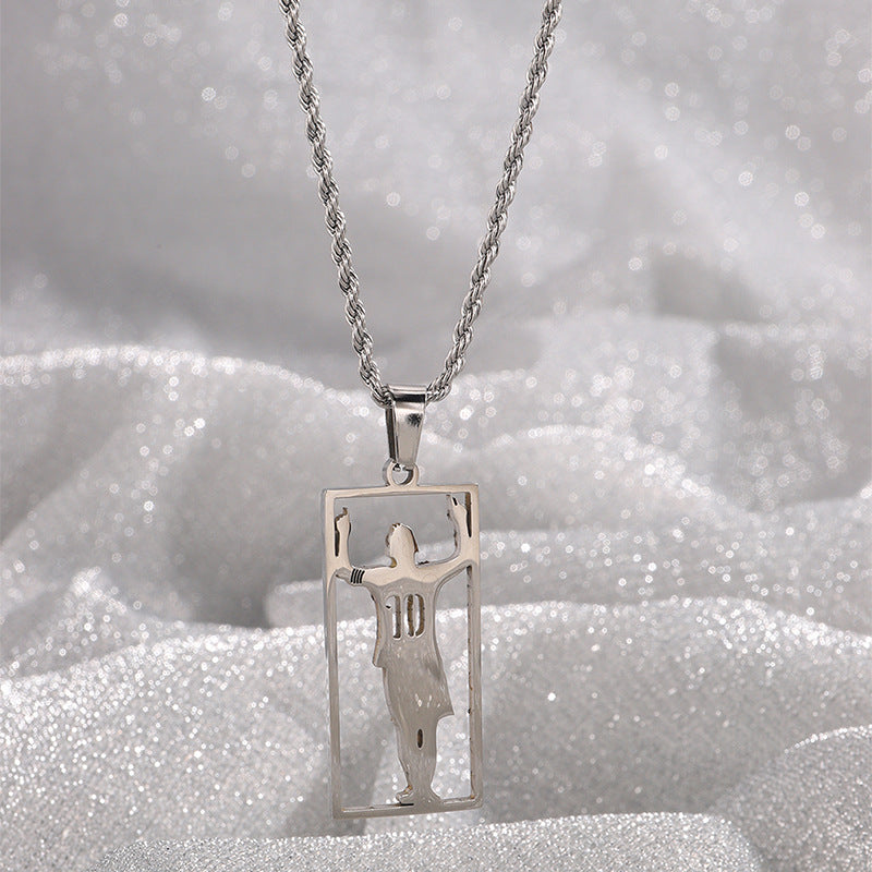 Stainless Steel Sports Necklace
