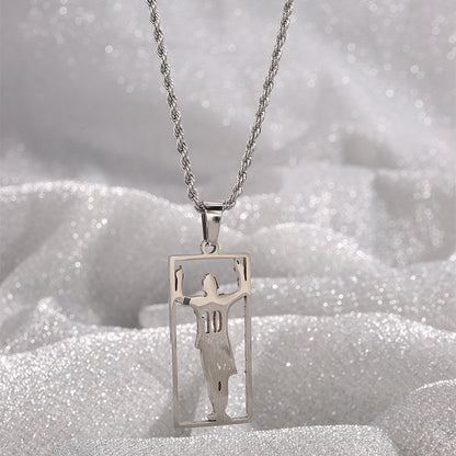 Stainless Steel Sports Necklace