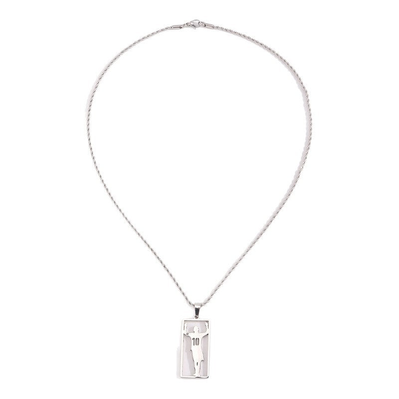 Stainless Steel Sports Necklace