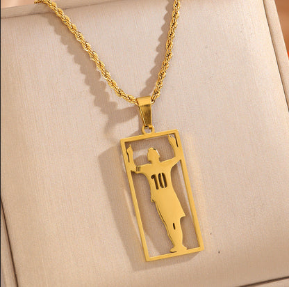 Stainless Steel Sports Necklace