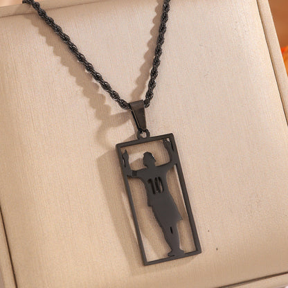 Stainless Steel Sports Necklace