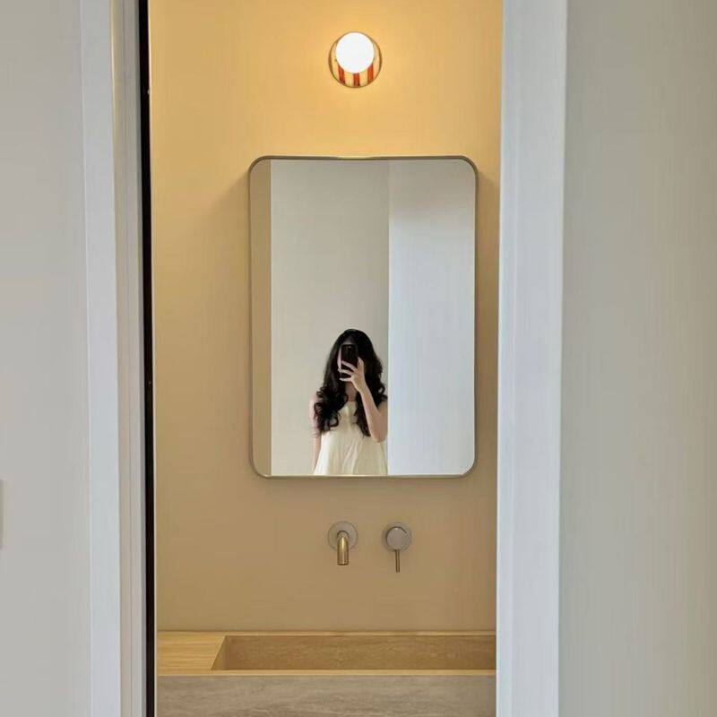 Stainless Steel Square Bathroom Mirror