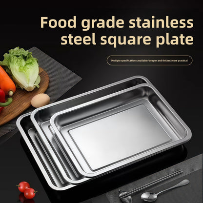 Stainless Steel Square Serving Tray