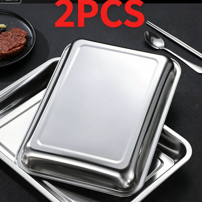 Stainless Steel Square Serving Tray