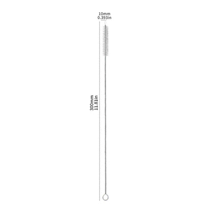 Stainless Steel Straw Cleaning Brush 300mm Long