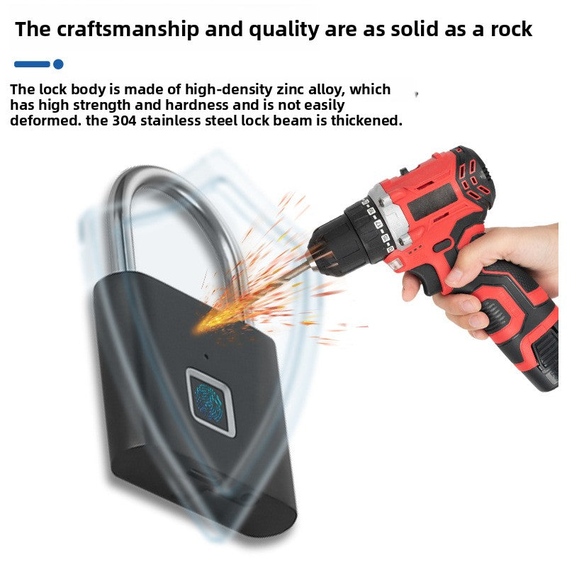 Stainless steel suitcase with fingerprint lock